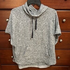 Old Navy Active Heather Gray short sleeve poncho